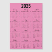Modern Zwart Wit 2025 Kalender Voljaar Uitzicht (Voorkant)