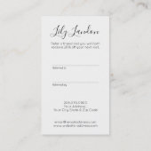 Modern zwart & wit  aanbeveling (Achterkant)