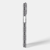 Modern zwart wit Abstract geometrisch patroon Case-Mate iPhone Case (Achterkant / Rechts)