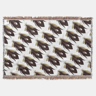 Modern zwart-wit abstract patroon deken