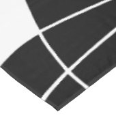 modern zwart-wit abstract patroon tafelkleed (Gekanteld)