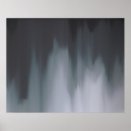 Modern zwart-wit Abstract Poster