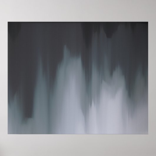 Modern zwart-wit Abstract Poster (Voorkant)