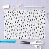 Modern zwart-wit Abstract puntpatroon trendy Tissuepapier (Craft)