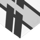 Modern zwart wit Abstract skyline patroon Korte Tafelloper (Hoek)