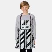 Modern zwart wit Abstract skyline patroon Schort (Gedragen)