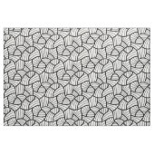 Modern Zwart & Wit Abstract Swirly Pattern Stof (Yard (91,4 cm))