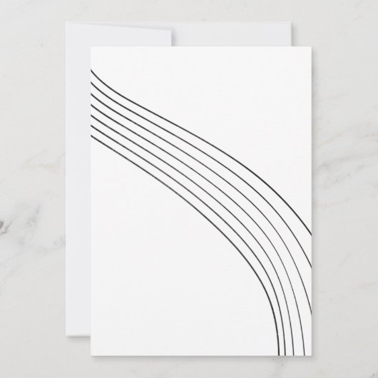 Modern zwart-wit achttiende verjaardag kaart (Achterkant)