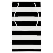 Modern zwart-wit Baby shower Klein Cadeauzakje (Achterkant)