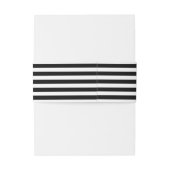 Modern zwart-wit Baby shower Uitnodigingen Wikkel (Achterkant Voorbeeld)