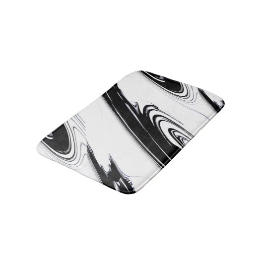 Modern zwart-wit badmat (Gekanteld)