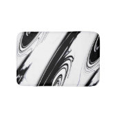 Modern zwart-wit badmat (Voorkant)