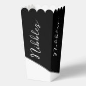 Modern zwart-wit bedankdoosjes (Achterkant)