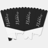 Modern zwart-wit bedankdoosjes (Ongevouwen)