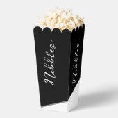 Modern zwart-wit bedankdoosjes (Popped)