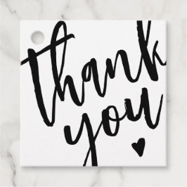 Modern zwart-wit bedrijf dank u Label