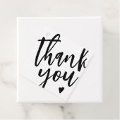 Modern zwart-wit bedrijf dank u Label (In situ)