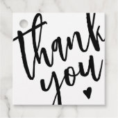 Modern zwart-wit bedrijf dank u Label (Voorkant)