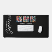 Modern Zwart Wit Bestie 3 Fotocollage Bureaumat (Keyboard & Muis)