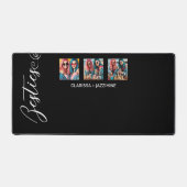 Modern Zwart Wit Bestie 3 Fotocollage Bureaumat (Voorkant)