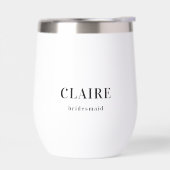 Modern zwart & wit bruidsmeisje (Links)