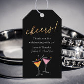 Modern zwart-wit bruiloft Dank u Sticker