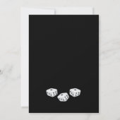 Modern Zwart Wit Bunco Party Kaart (Achterkant)