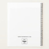 Modern zwart-wit Business Logo 2024 Planner (Achterkant)