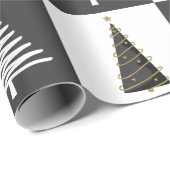 Modern zwart-wit cadeaupapier (Rol Hoek)