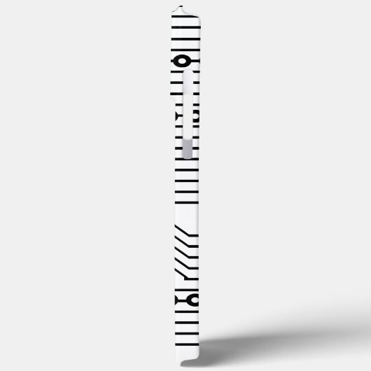 Modern zwart-wit computercircuitpatroon Case-Mate iPhone case (Achterkant / Links)