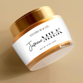 Modern Zwart Wit Cosmetische Jar Wrapper Label Waterfles Etiket