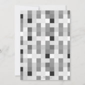 Modern zwart wit dambord kaart (Achterkant)