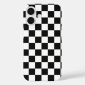 Modern zwart-wit dambordpatroon iPhone Case-Mate iPhone Case (Achterkant)