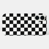 Modern zwart-wit dambordpatroon iPhone Case-Mate iPhone Case (Achterkant (horizontaal))