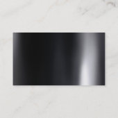 Modern zwart wit elegant stijlvol visitekaartje (Achterkant)