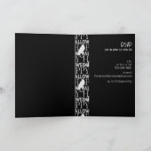 Modern Zwart Wit Elegant Volwassen Halloween Party (Binnen)