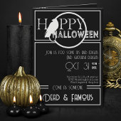 Modern Zwart Wit Elegant Volwassen Halloween Party
