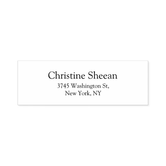 Modern zwart-wit elegant  zelfinktende stempel (Design)