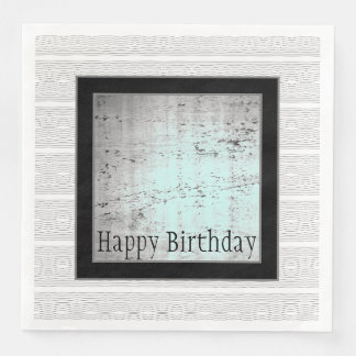 Modern zwart wit en grijs servet