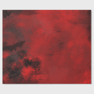 Modern zwart-wit en rood Abstract - creatief en ar Cadeaupapier