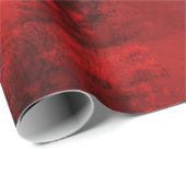 Modern zwart-wit en rood Abstract - creatief en ar Cadeaupapier (Rol Hoek)