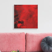 Modern zwart-wit en rood Abstract - creatief en ar Canvas Afdruk (Insitu (Woonkamer))