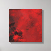 Modern zwart-wit en rood Abstract - creatief en ar Canvas Afdruk (Voorkant)