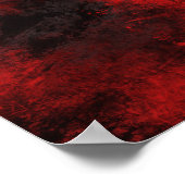 Modern zwart-wit en rood Abstract - creatief en ar Poster (Hoek)