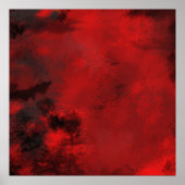 Modern zwart-wit en rood Abstract - creatief en ar Poster (Voorkant)