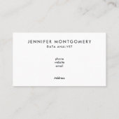 Modern zwart-wit en rood Abstract - creatief en ar Visitekaartje (Achterkant)