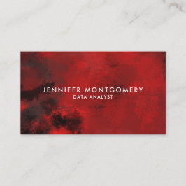 Modern zwart-wit en rood Abstract - creatief en ar Visitekaartje