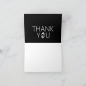 Modern Zwart-wit Football MVP Dank u Bedankkaart (Binnen)