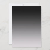 Modern Zwart-Wit Foto Afstudeer Uitnodiging (Achterkant)