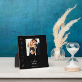 Modern Zwart-wit-foto bruiloft-tafel teken- Fotoplaat (Insitu)